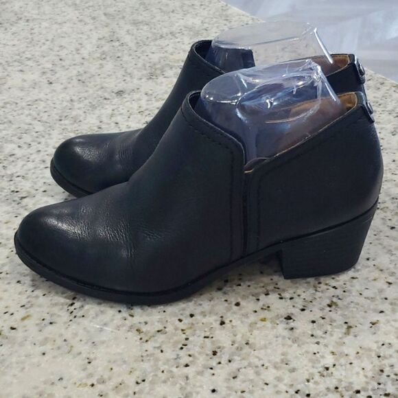 Naturalizer Womans Leather Black Ankle Boot, Zarin, Size 7W - Picture 4 of 10